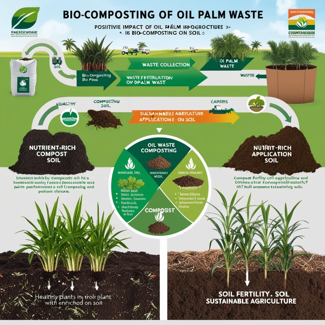 Bio-Composting Oil Palm Waste: Boosting Soil Fertility and Supporting Sustainable Agriculture