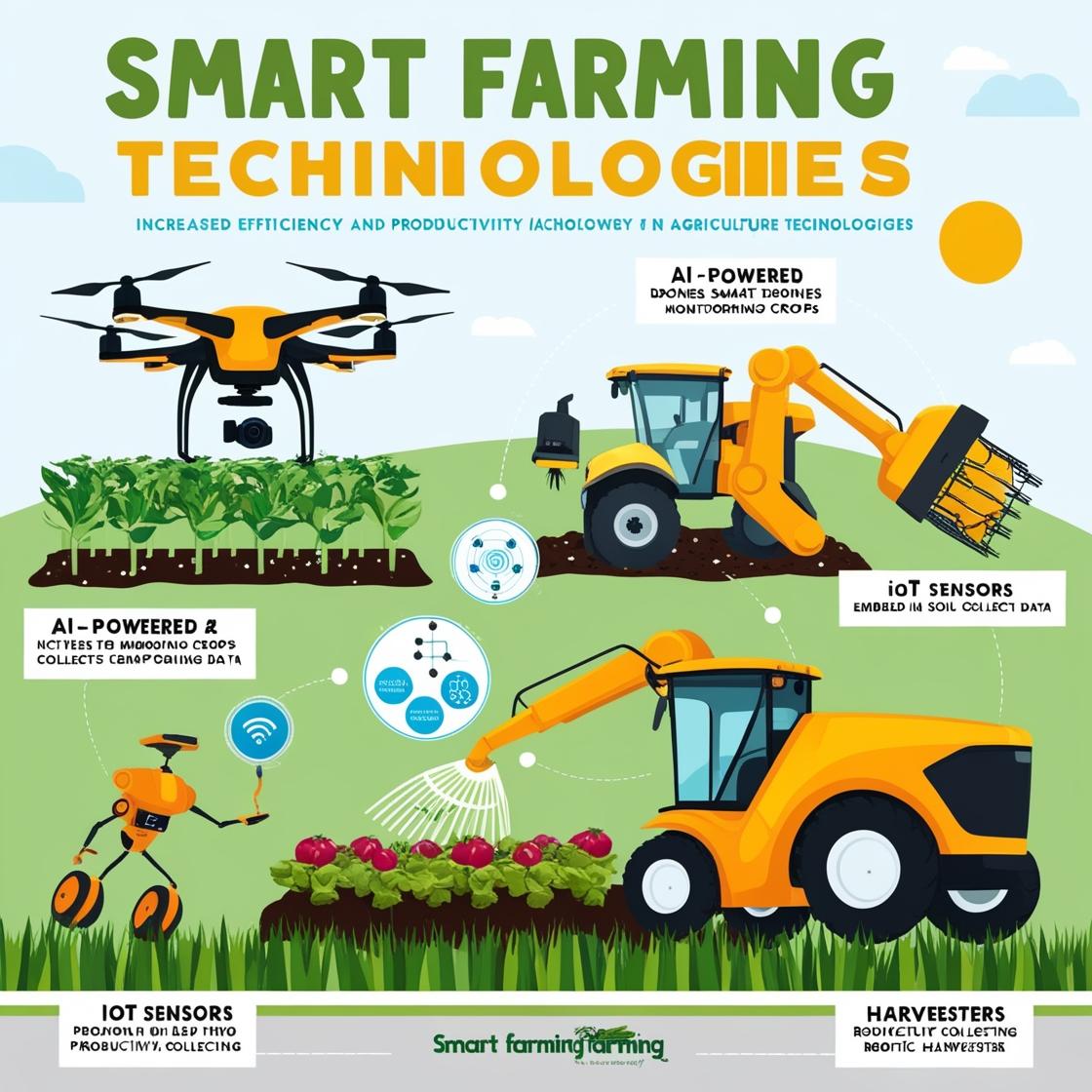 Smart Farming with AI, IoT, and Robotics: An Engaging Guide for Agriculture Enthusiasts