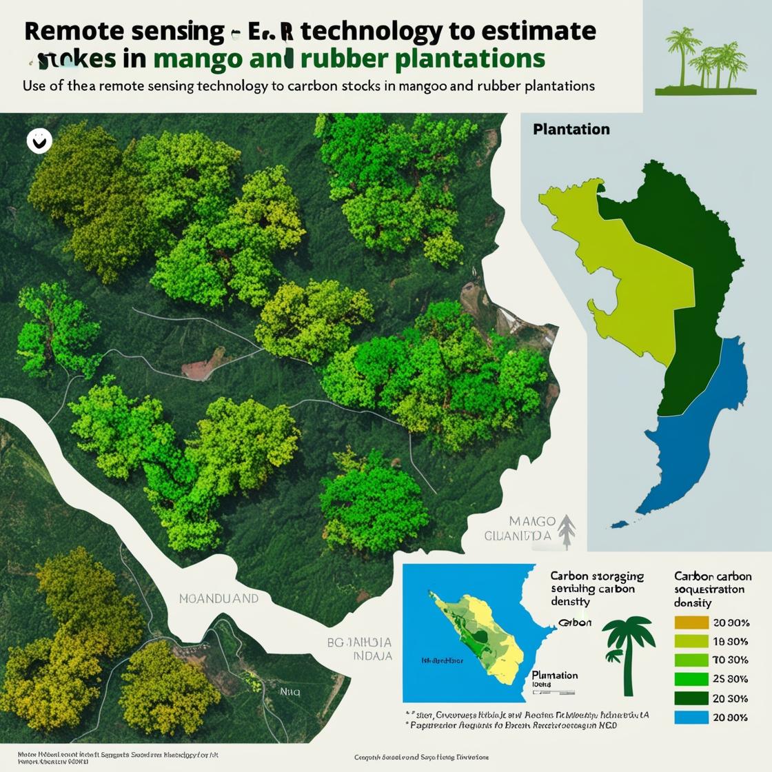 Unlocking the Potential of Remote Sensing for Mango and Rubber Plantations: Estimating Carbon Stocks