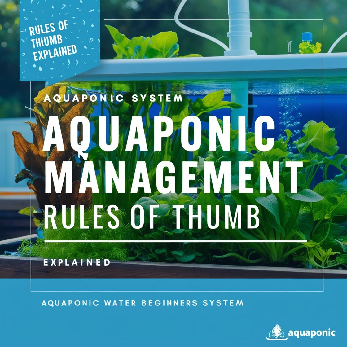 Aquaponic Water Management: Rules of Thumb Explained