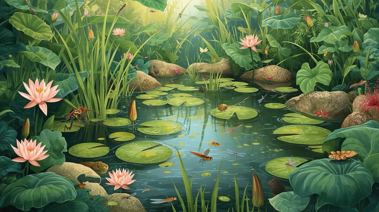 Garden Pond Ecosystems_