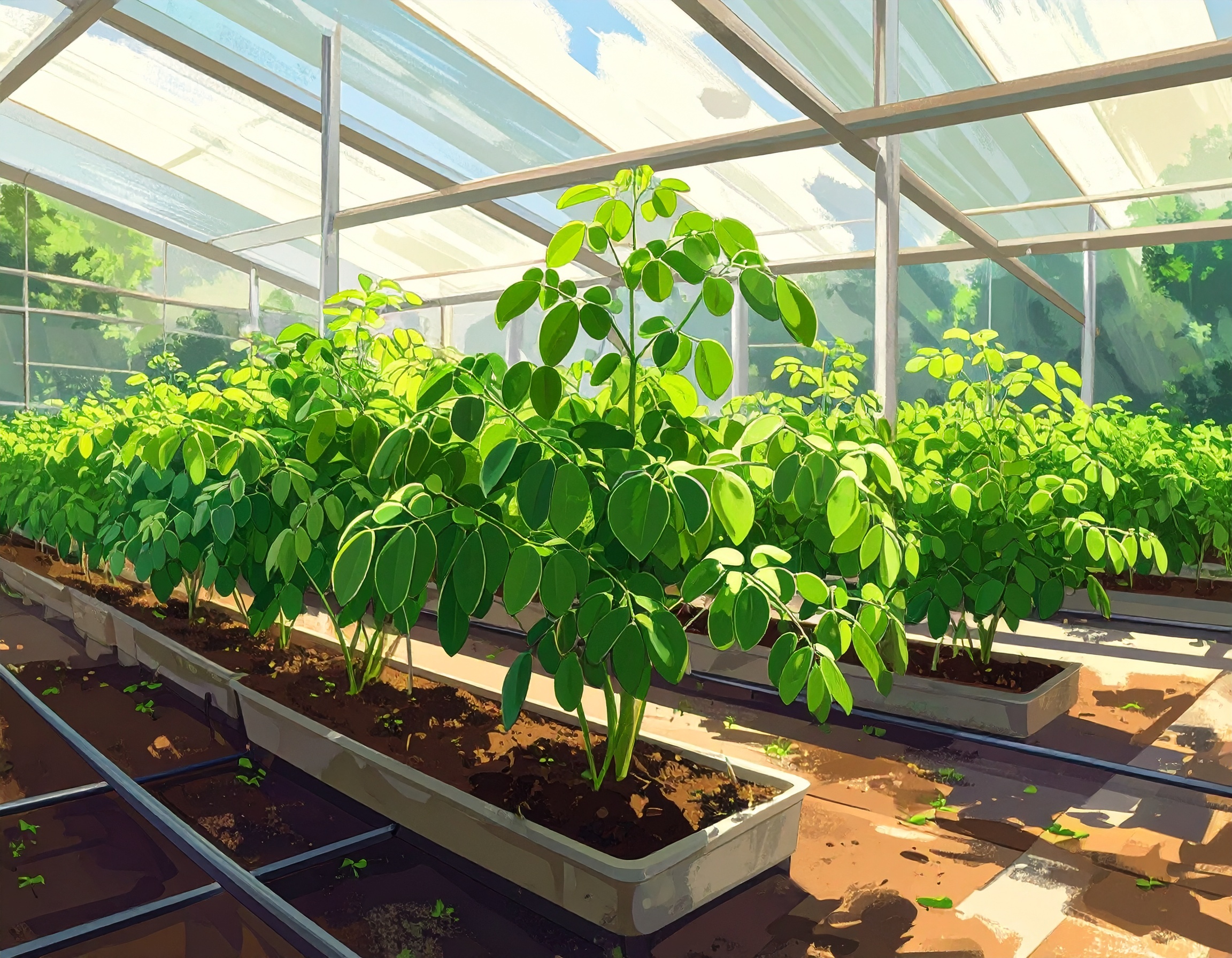 Hydroponic Moringa- Growing the -Miracle Tree- in Soilless Systems 831192