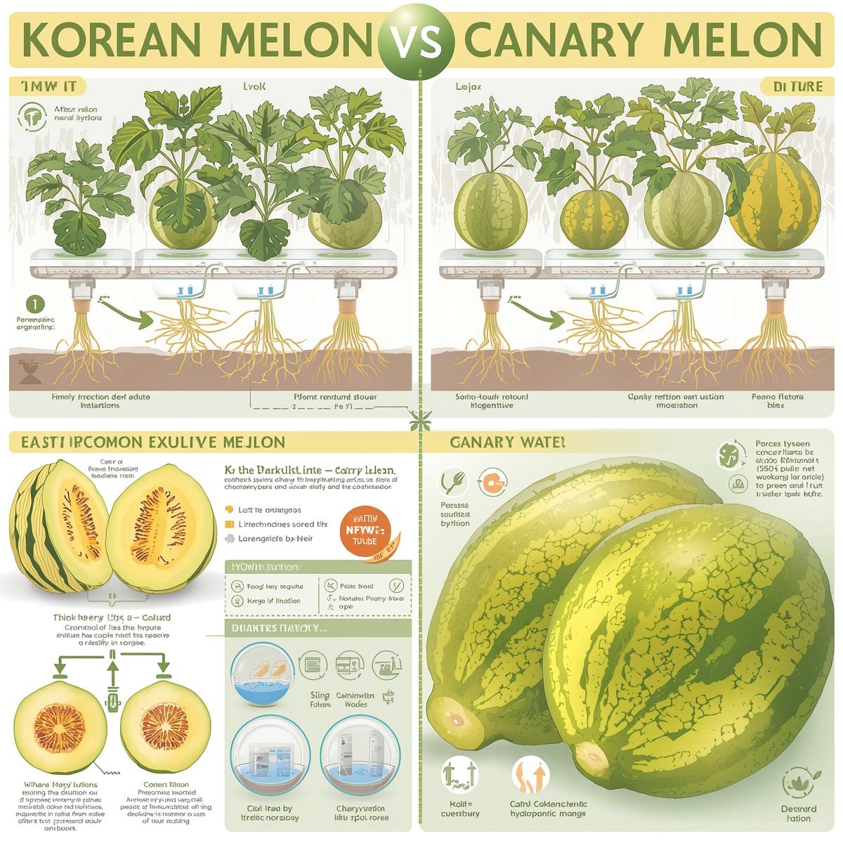 How to Grow Exotic Melons (Korean Melon & Canary Melon) Hydroponically