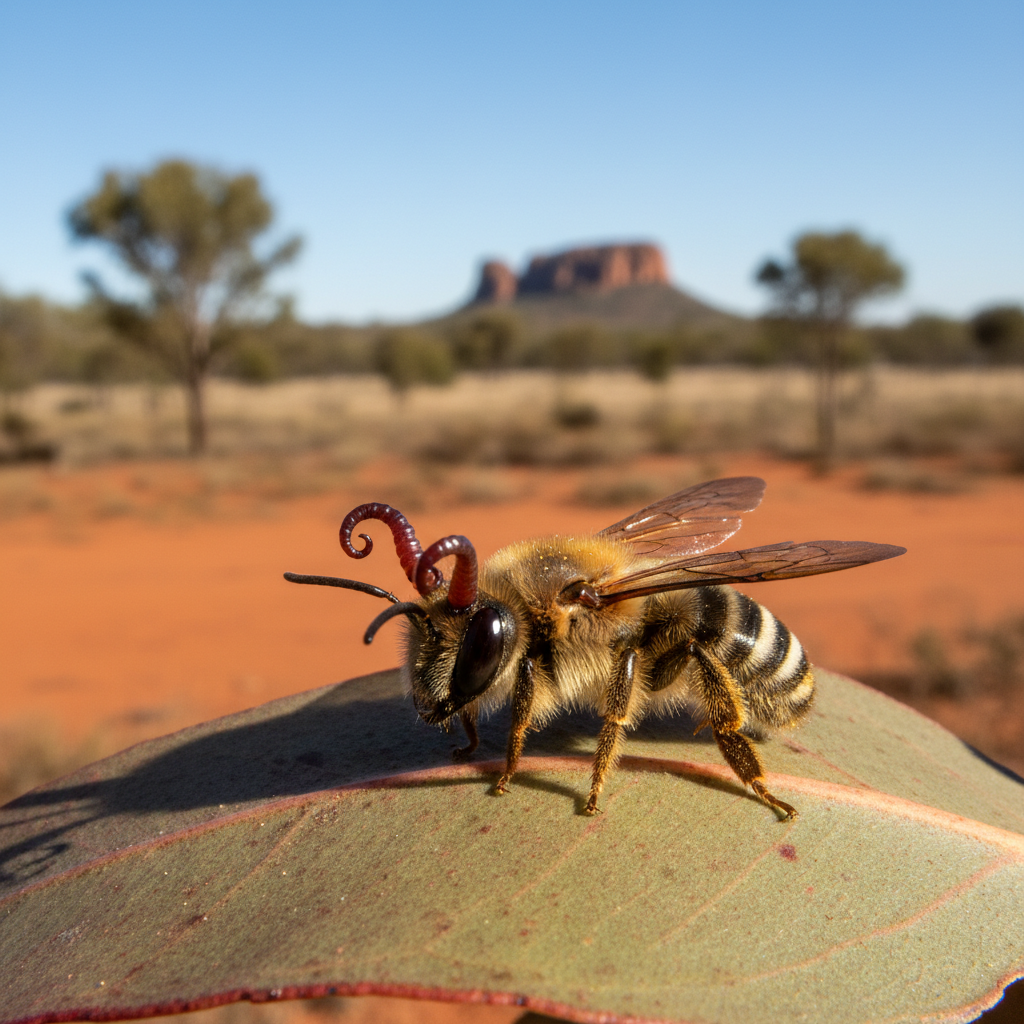 Tiny bee with devil horns discovered in Western Australia