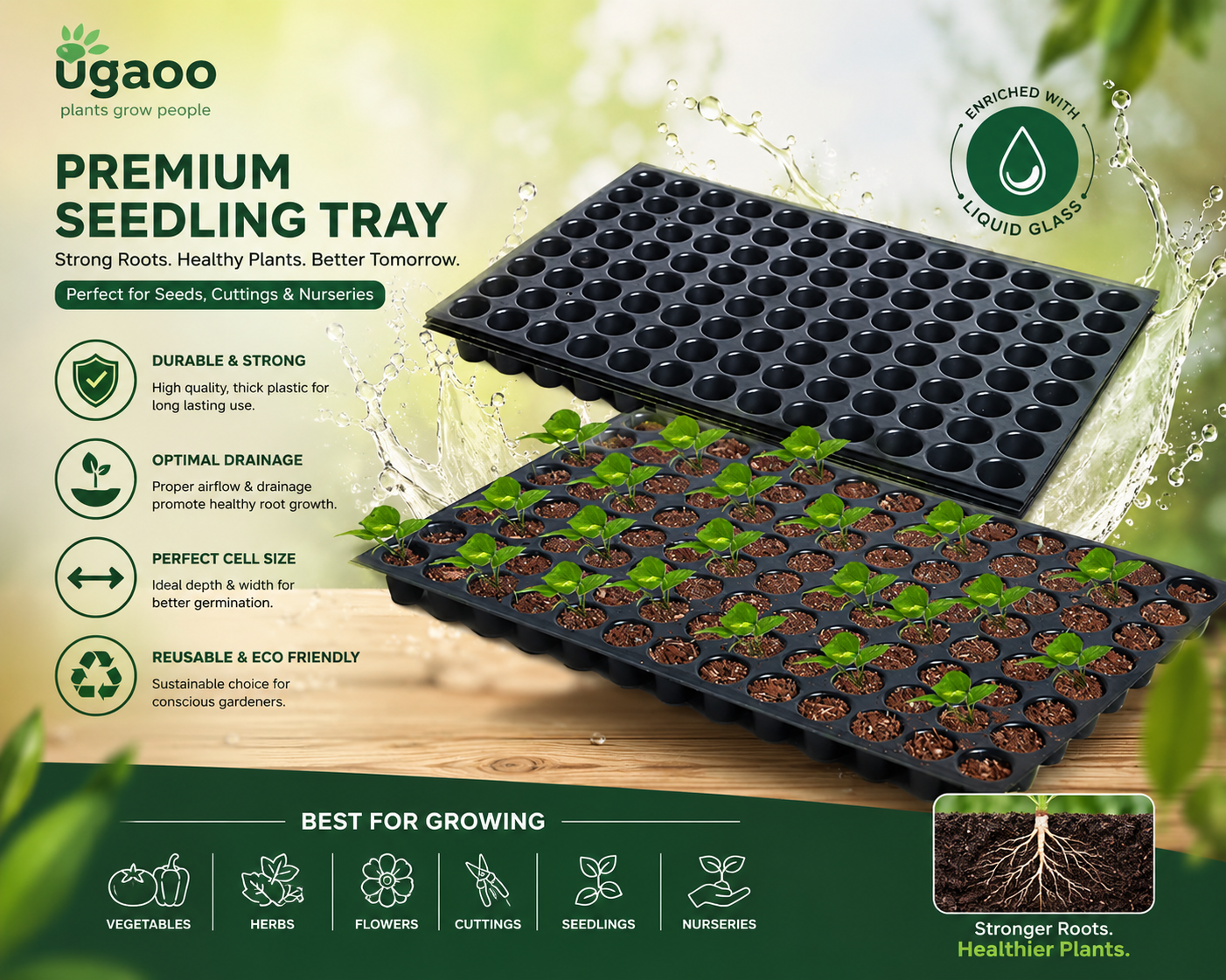 Seedling Tray — Germinates seeds efficiently, seeds & planting material