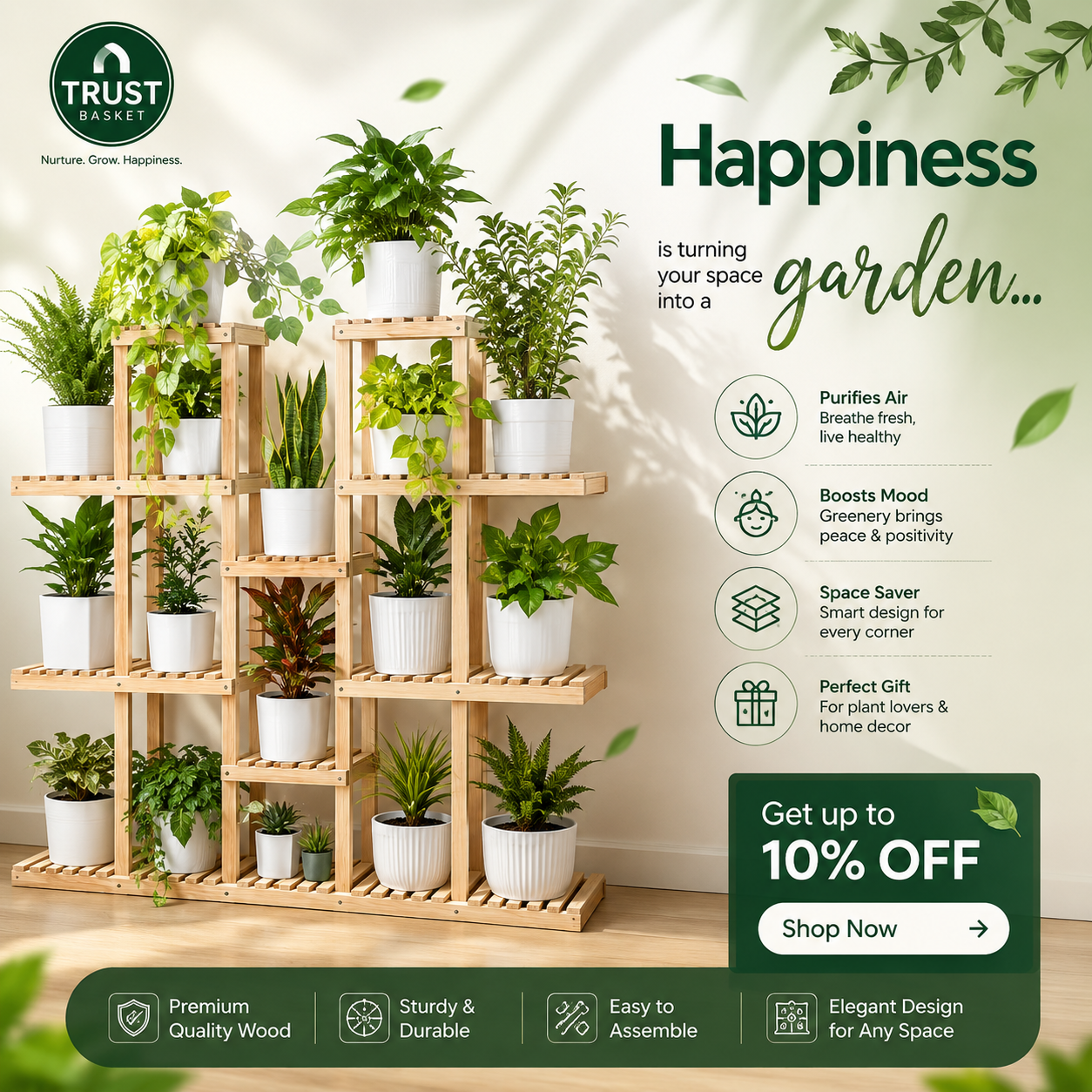 Nursery Pot Set — Set of lightweight nursery pots for propagating and growing young plants, greenhouse & nursery