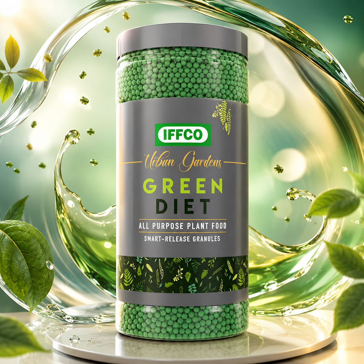 Green Diet Liquid Plant Food — Water-soluble balanced liquid concentrate supplying macro and micronutrients for lush foliage