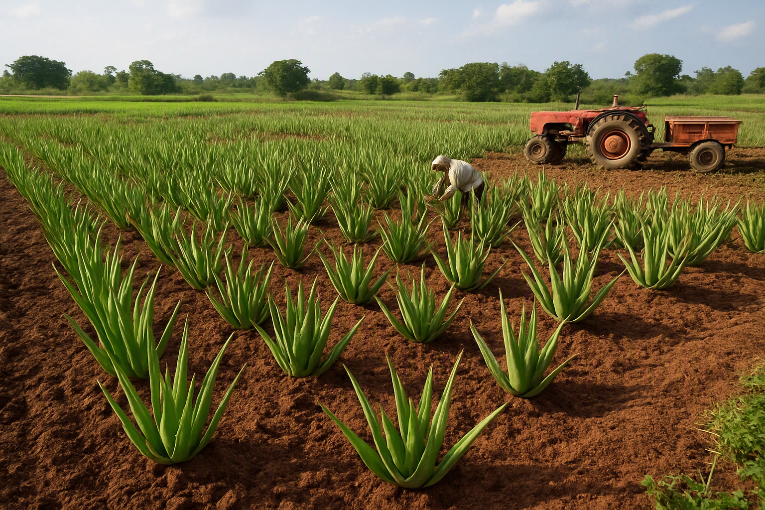 Aloe vera in Krishna Godavari: Sowing to Selling