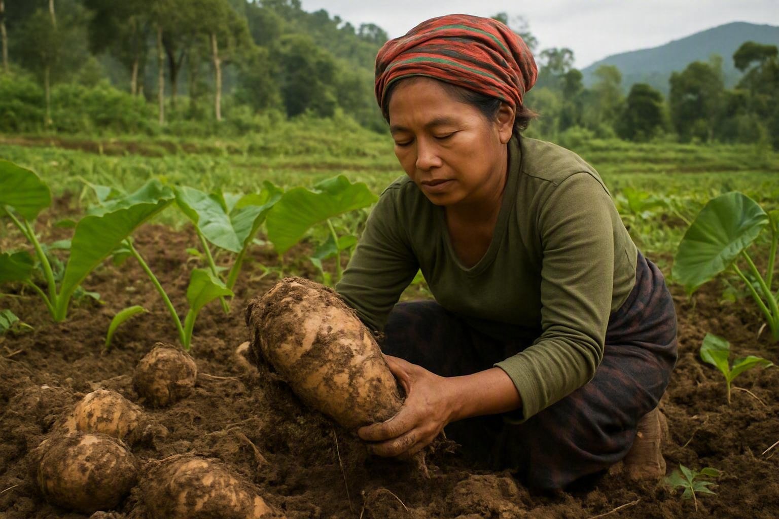 Elephant Foot Yam (Suran) Farming in Nagaland