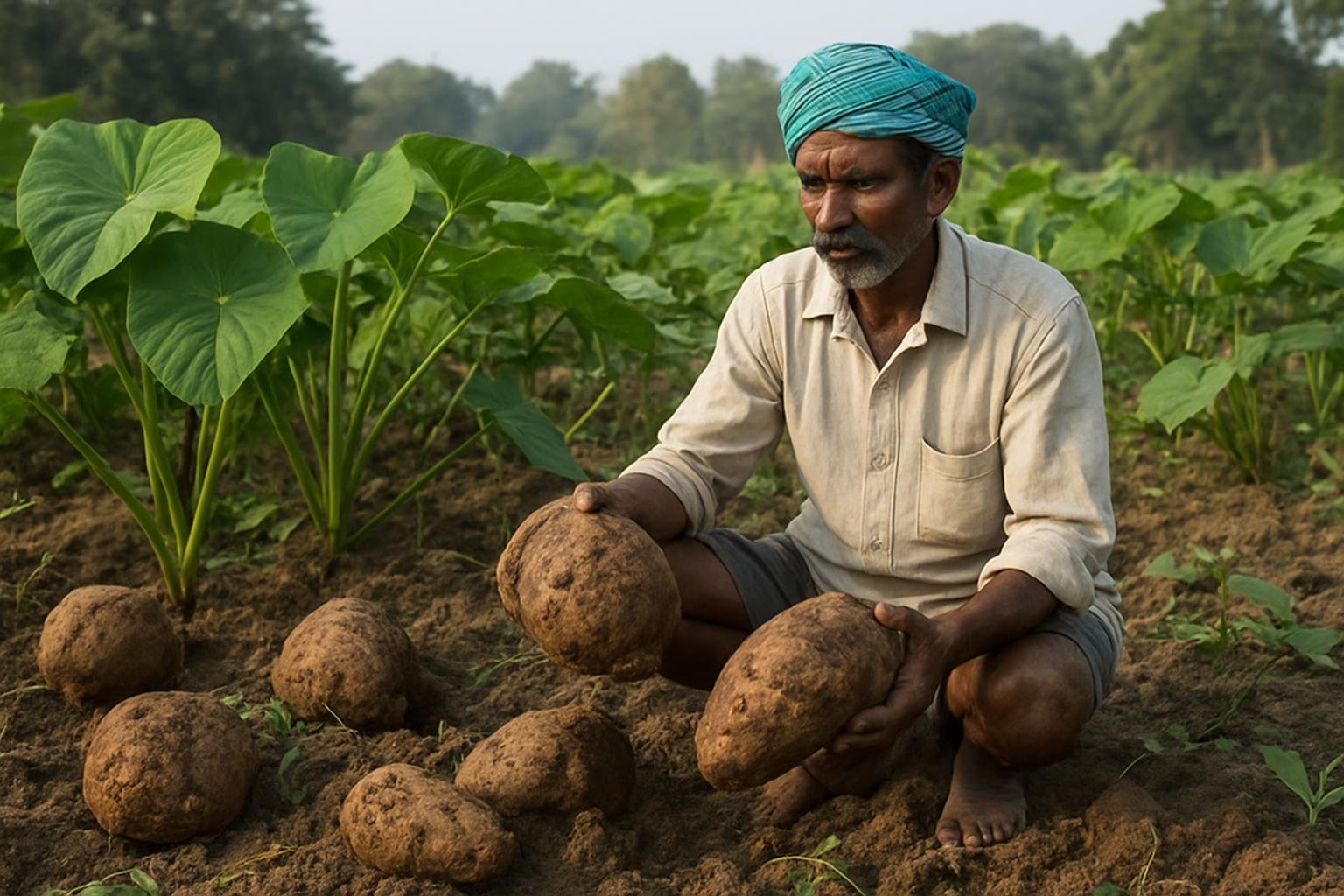 Elephant Foot Yam (Suran) Farming in Purvanchal