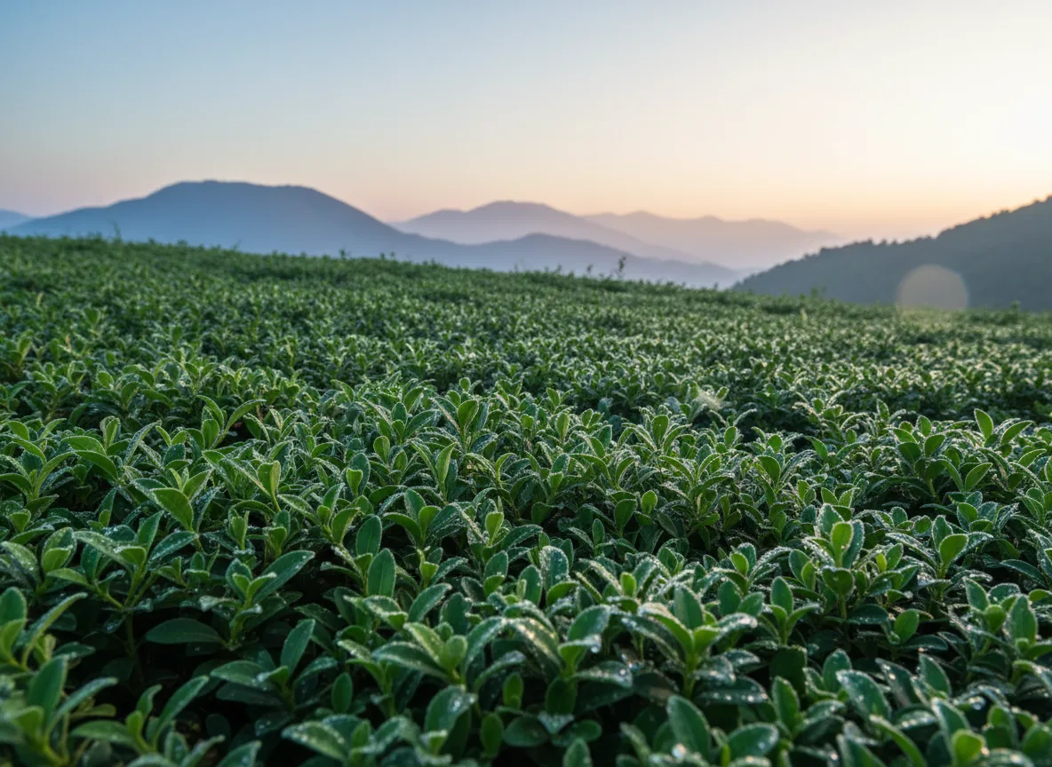 A lush ground cover of Asian Jasmine with glossy green leaves thriving in a garden in Jammu & Kashmir.