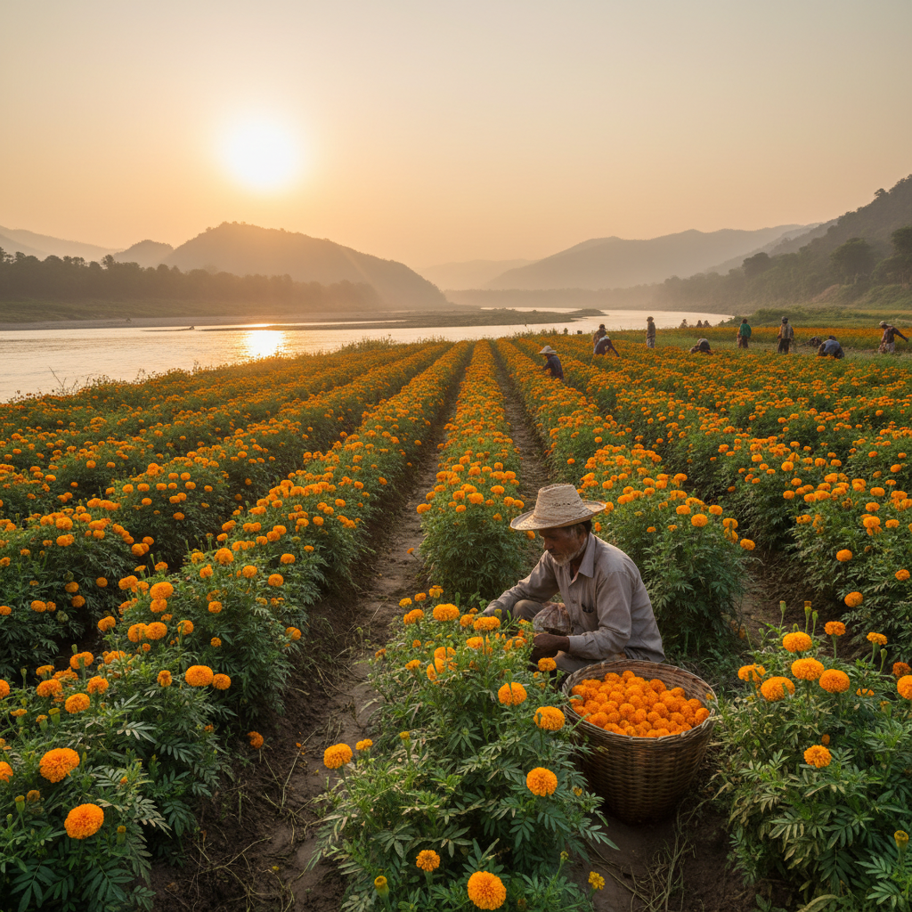 Brahmaputra Gold: A Complete Guide to Marigold Farming