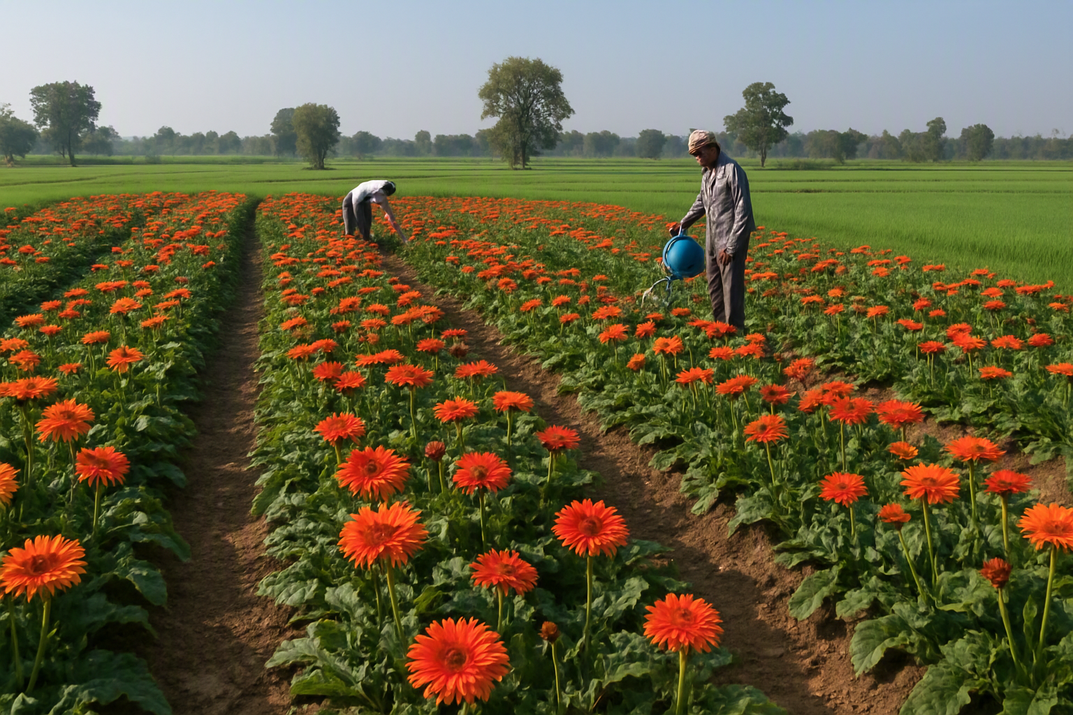 Gerbera Cultivation in India’s Rice-Bowl Regions