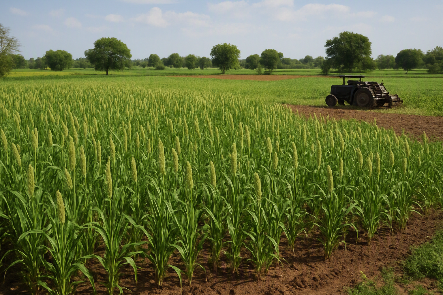 Growing Barnyard Millet (Sanwa) around Bhopal