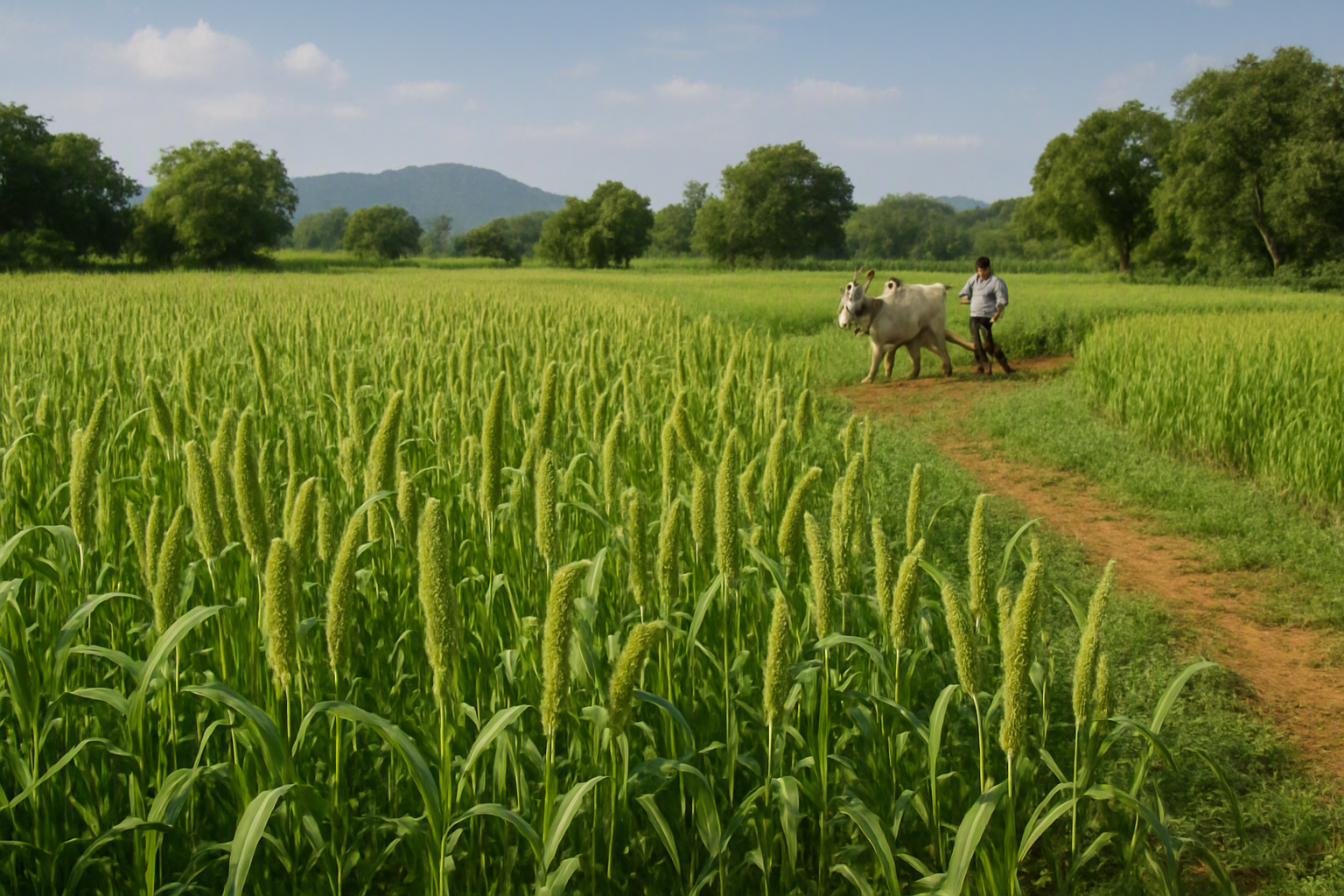 Growing Barnyard Millet (Sanwa) in Karnataka