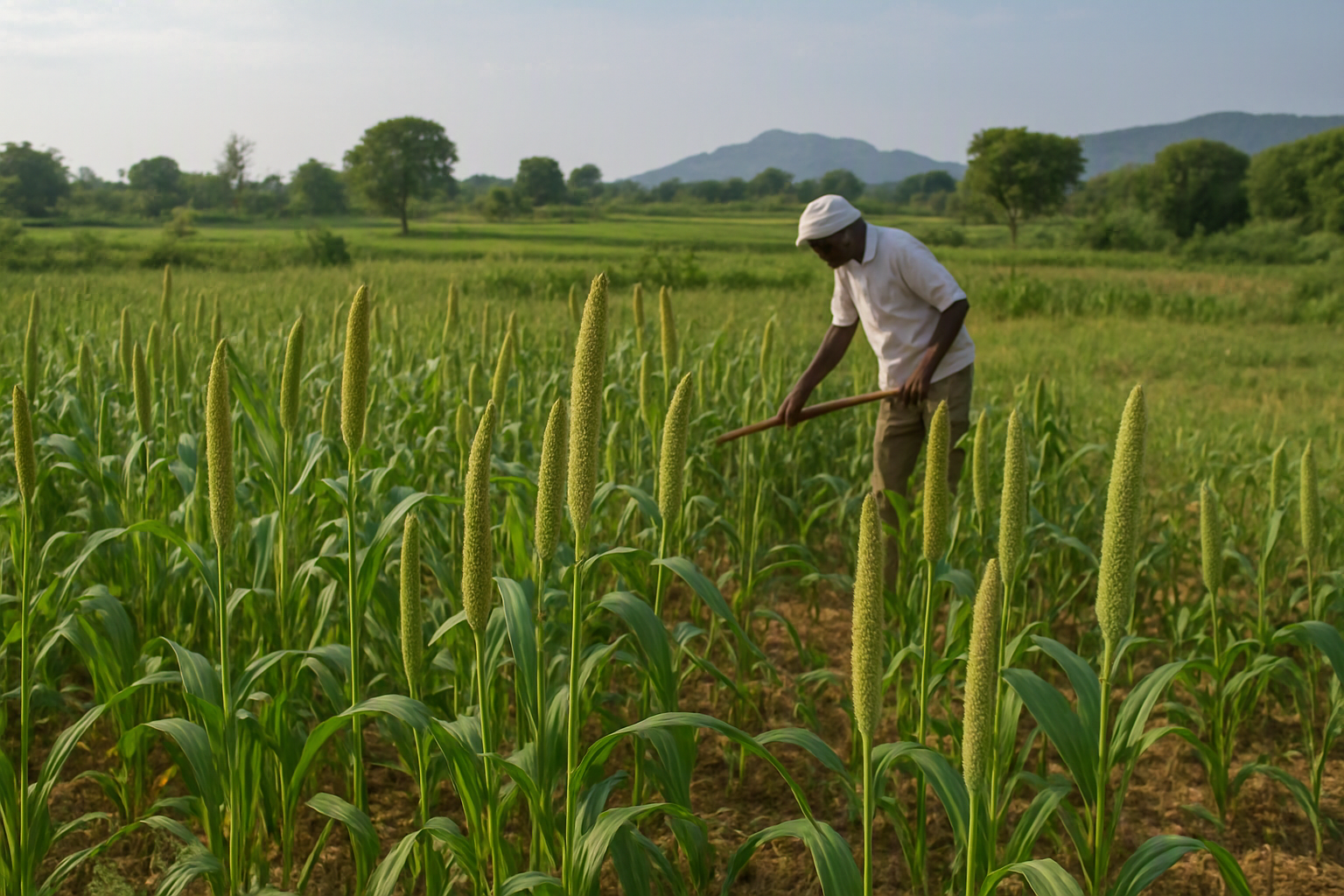 Growing Barnyard Millet (Sanwa) in Rayalaseema