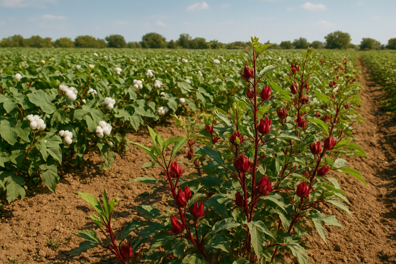 Hibiscus (Roselle) in Cotton Areas: Practical Cultivation Guide