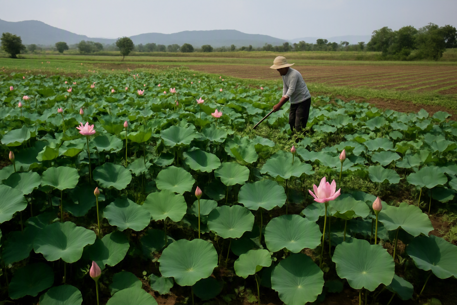 Lotus Cultivation in Nashik: From Sowing to Selling