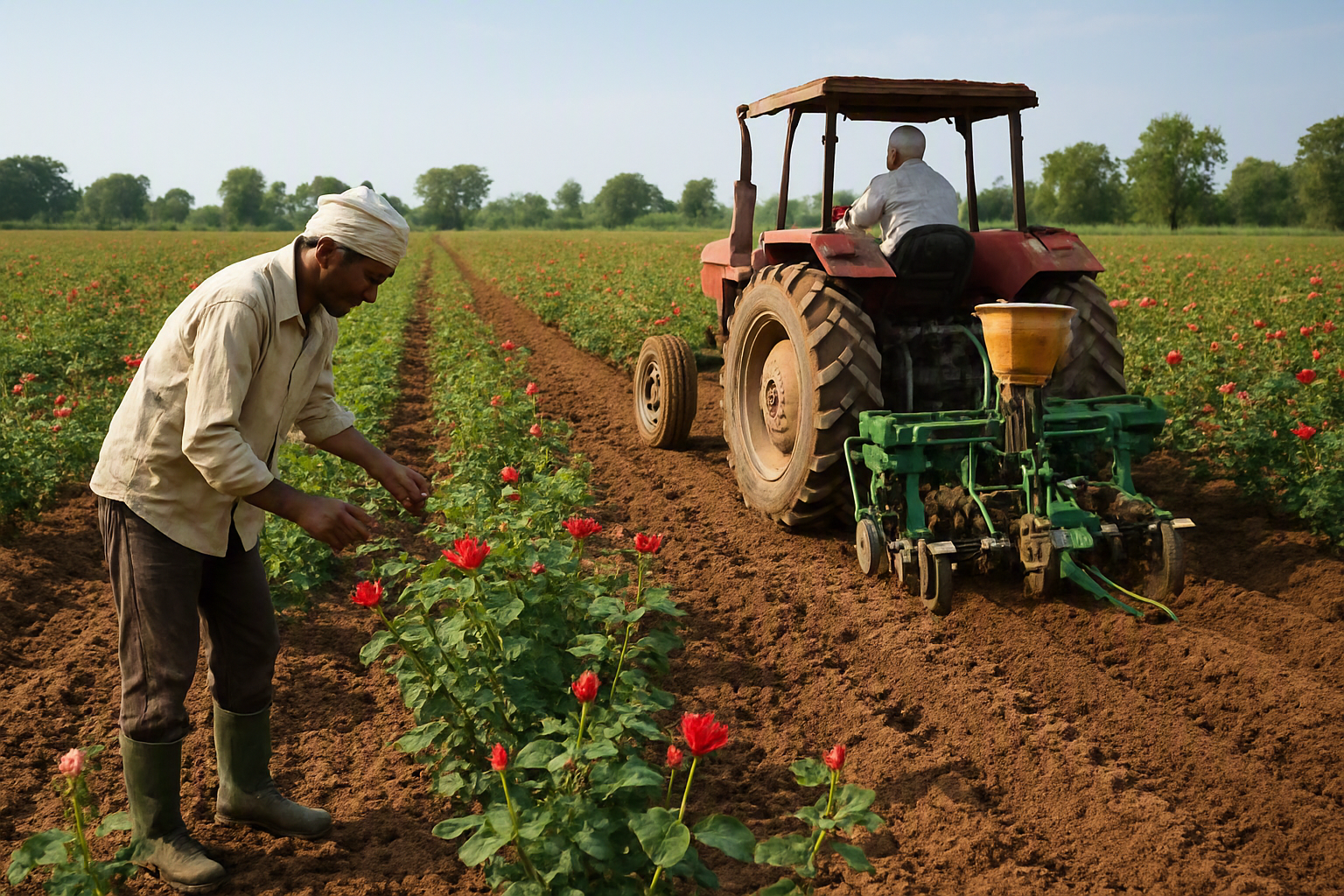 Rose cultivation in Guntur: sowing to selling
