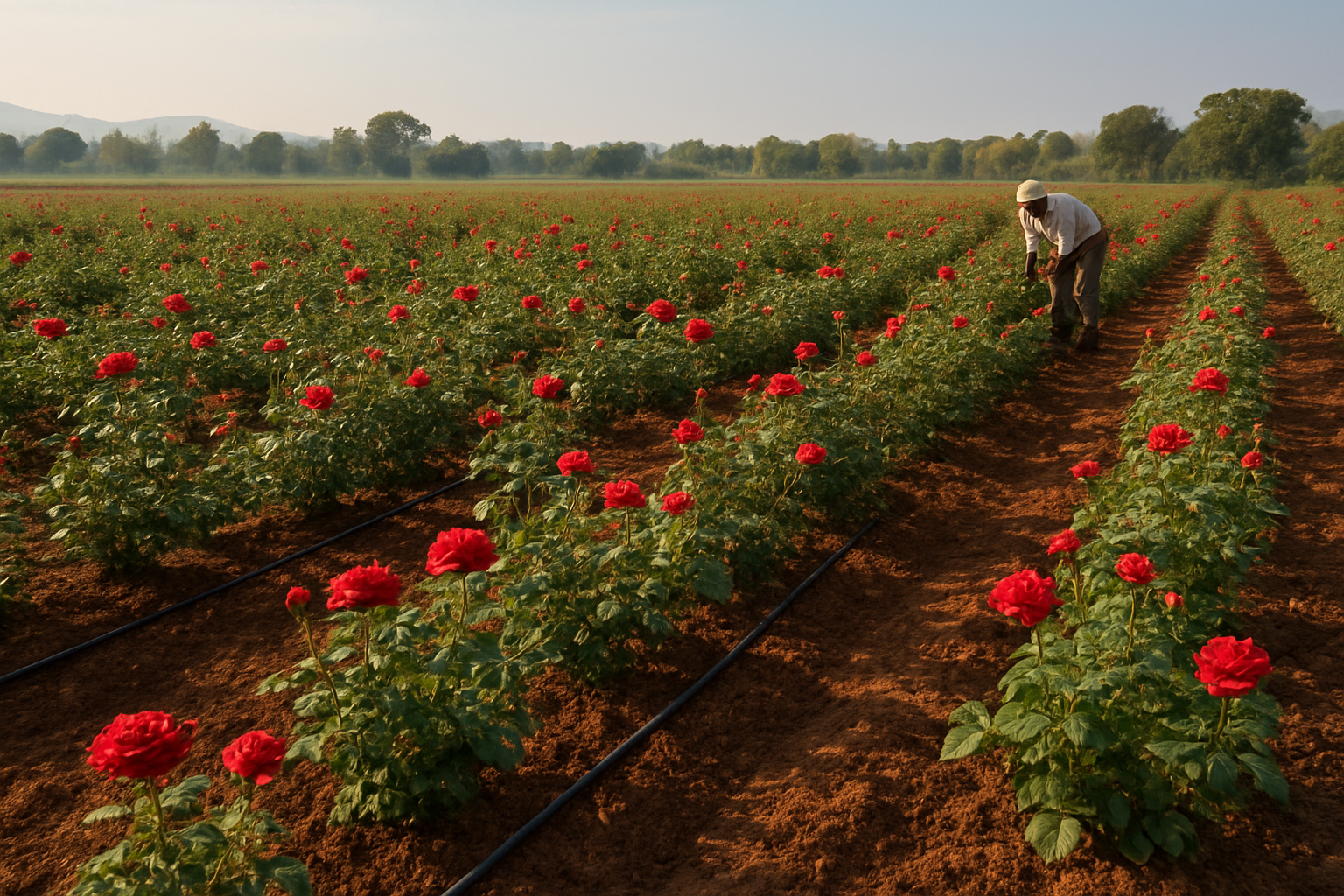 Rose cultivation in North Karnataka: sowing to market